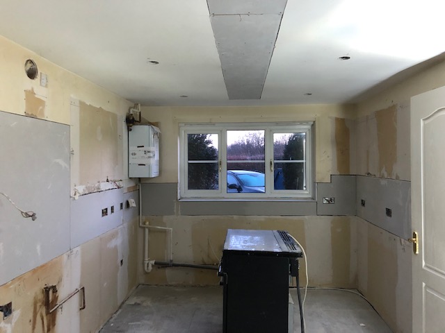 before image of plastering